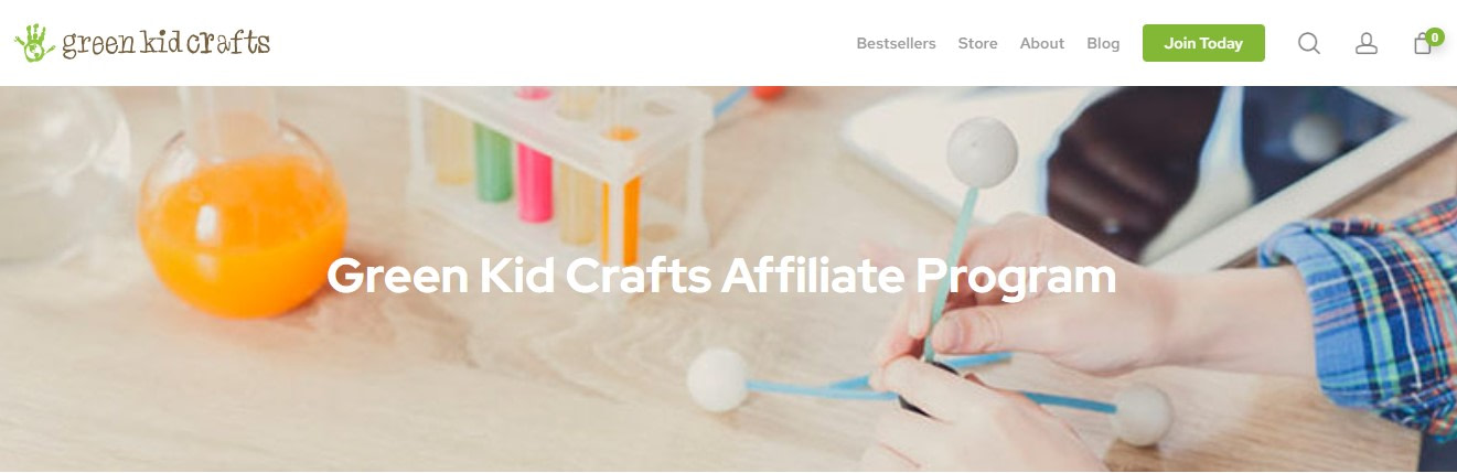 Green Kid Crafts affiliate program for bloggers