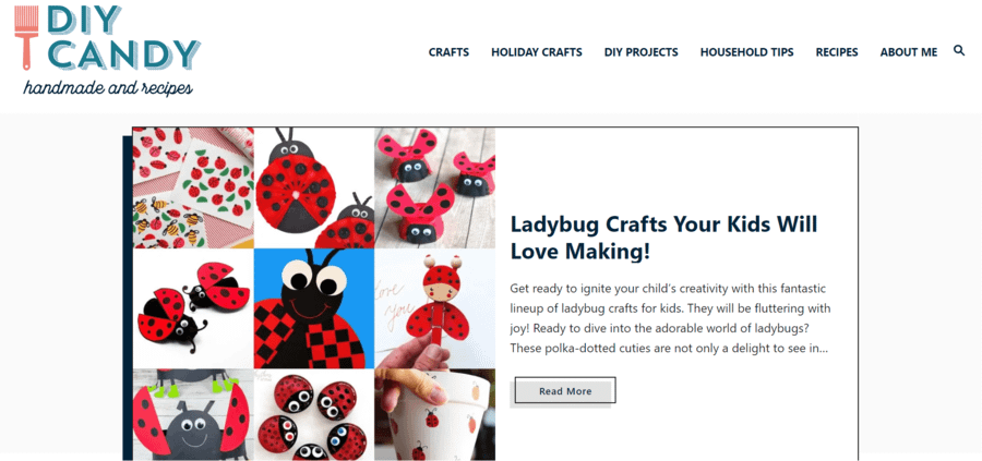 DIY Candy is one of the best craft blogs to follow for handmade crafts and recipes.