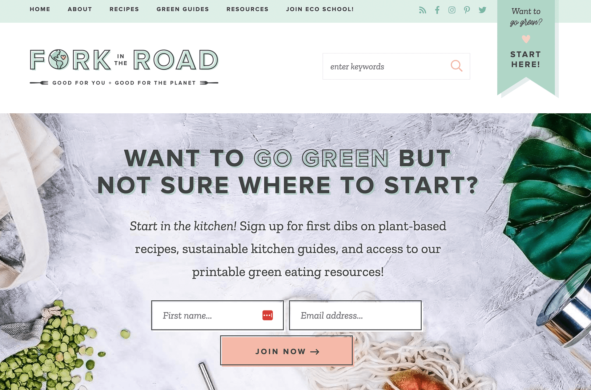 Fork in the Road is one of the most prominent sustainability blogs focused on food.
