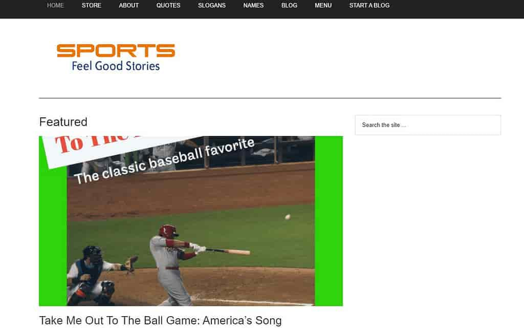How to start a sports blog- Sports Feel Good Stories