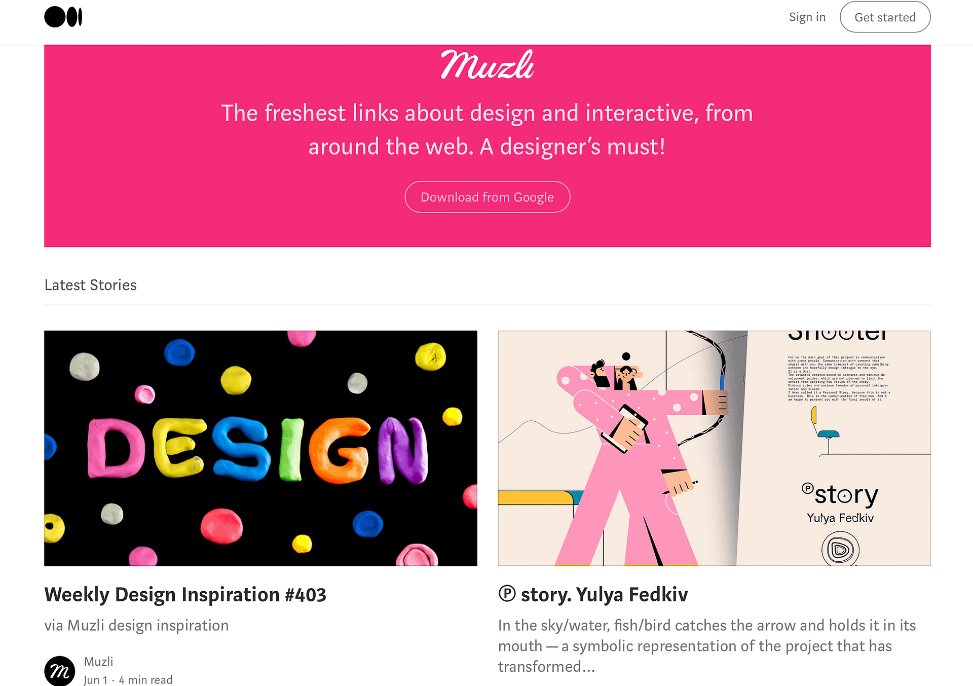 Muzli is one of the best UX blogs.