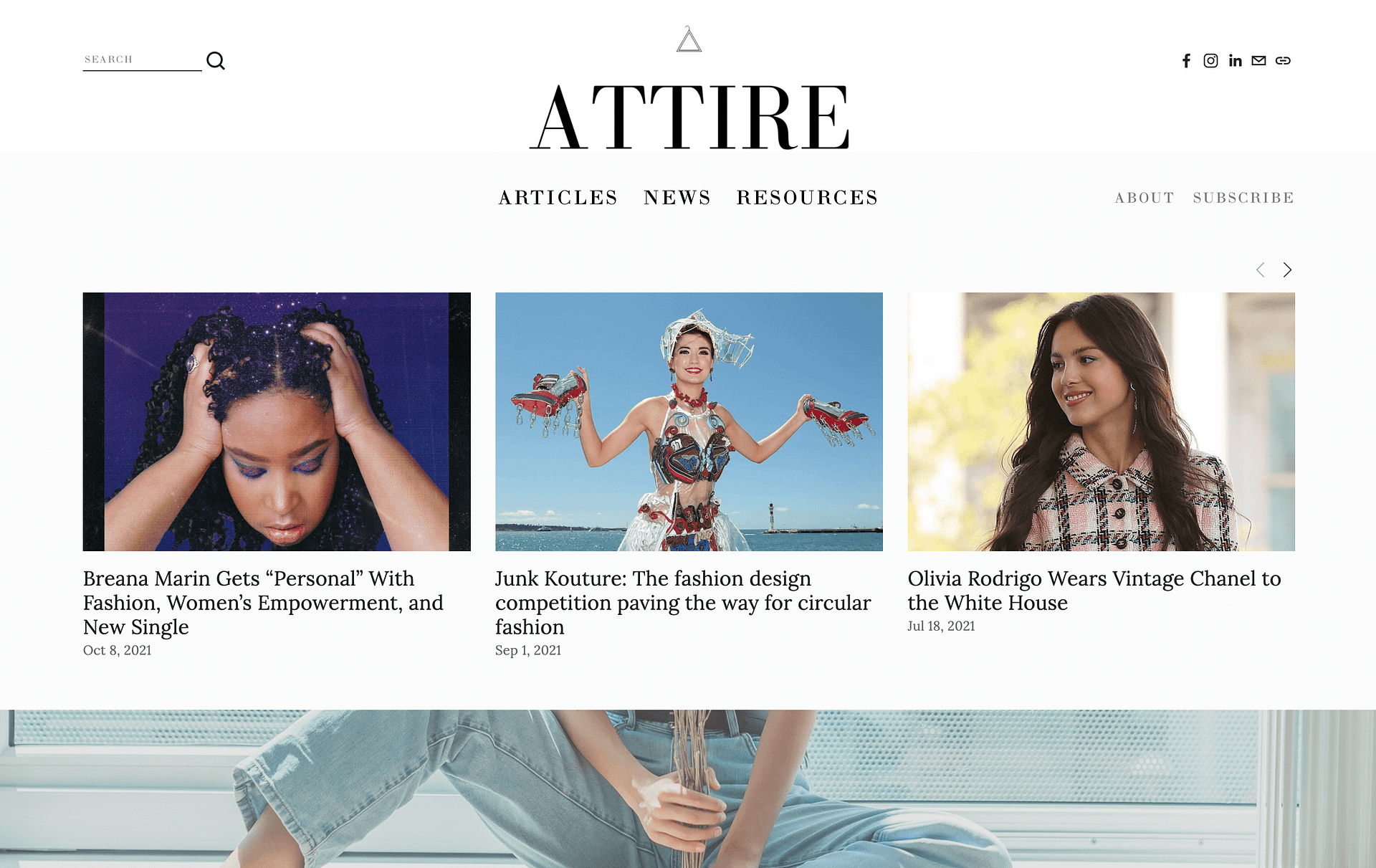 The Attire is an example of a sustainable fashion blog.