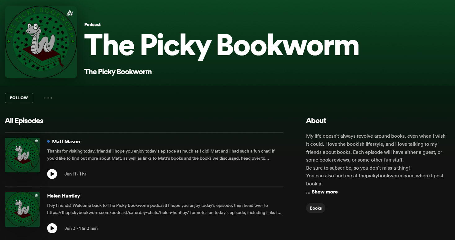 The Picky Bookworm podcast.