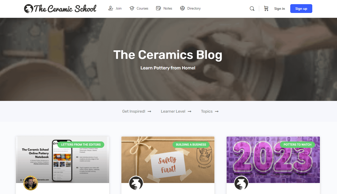 The Ceramics Blog is a leading craft DIY blog to watch out for.