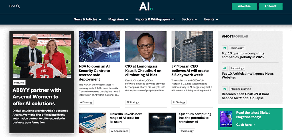 Home of AI and Artificial Intelligence News.