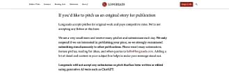 Get paid to write articles for Longreads by going to their article pitch instructions page.