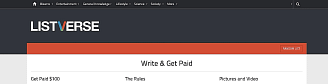 Get paid to write articles for ListVerse by going to their pitch page.