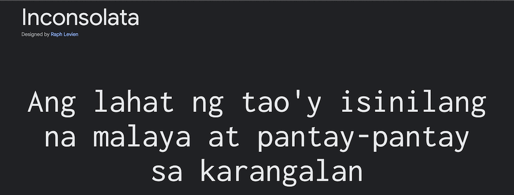 The Inconsolata font is one of the best programming fonts that's legible in both large and small sizes.