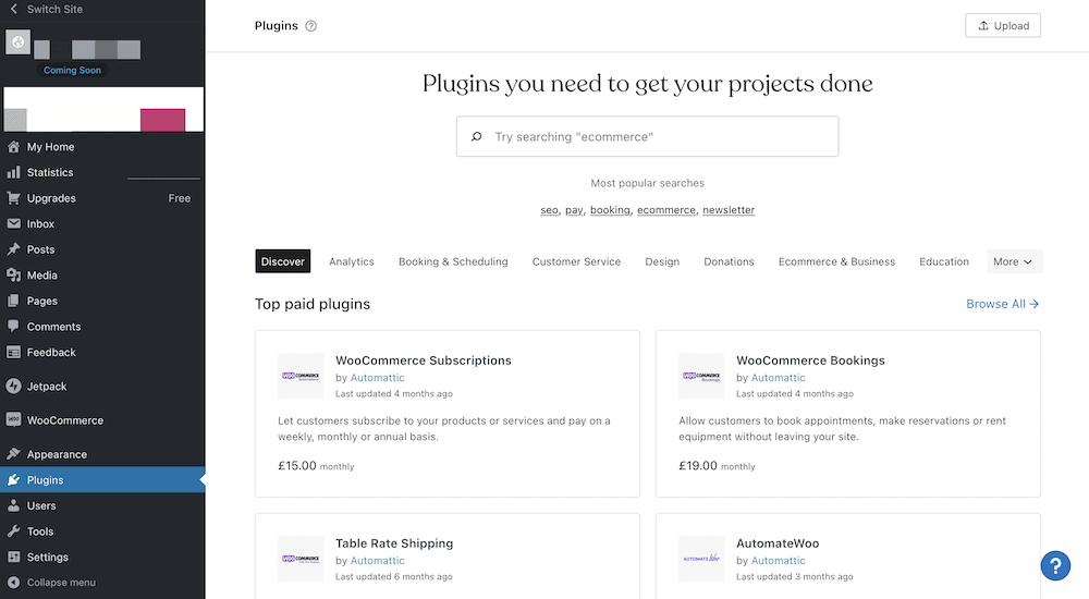 The WordPress.com Plugin Library.
