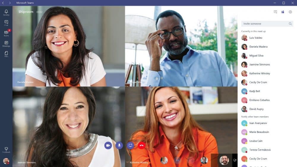 Microsoft Teams in action