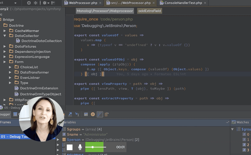 ScreenRec's facecam overlay option.