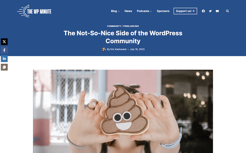 The WP Minute's post on WordPress community relations.
