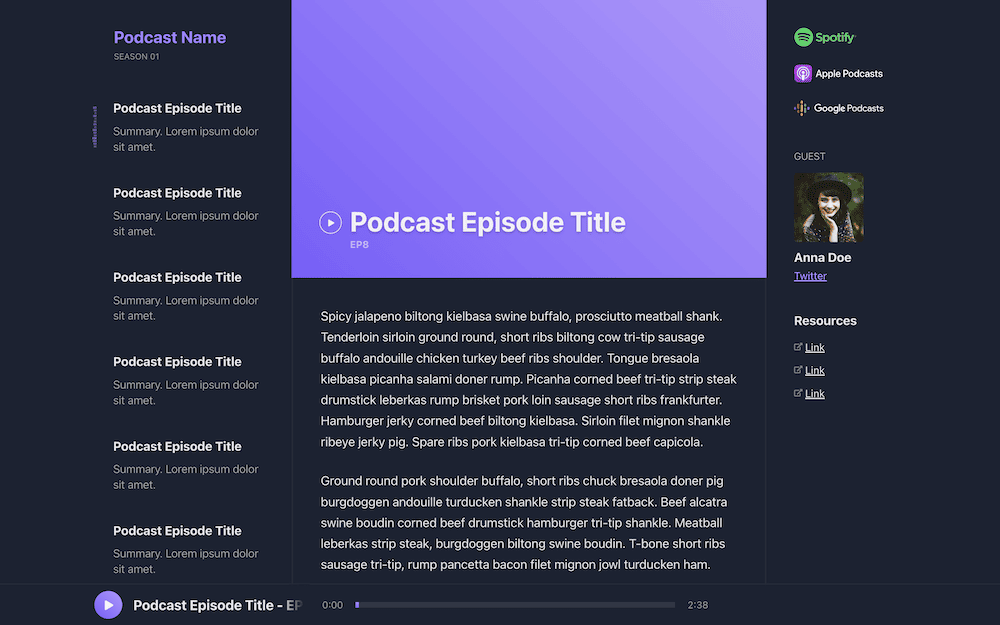 A theme for the Gatsby framework.