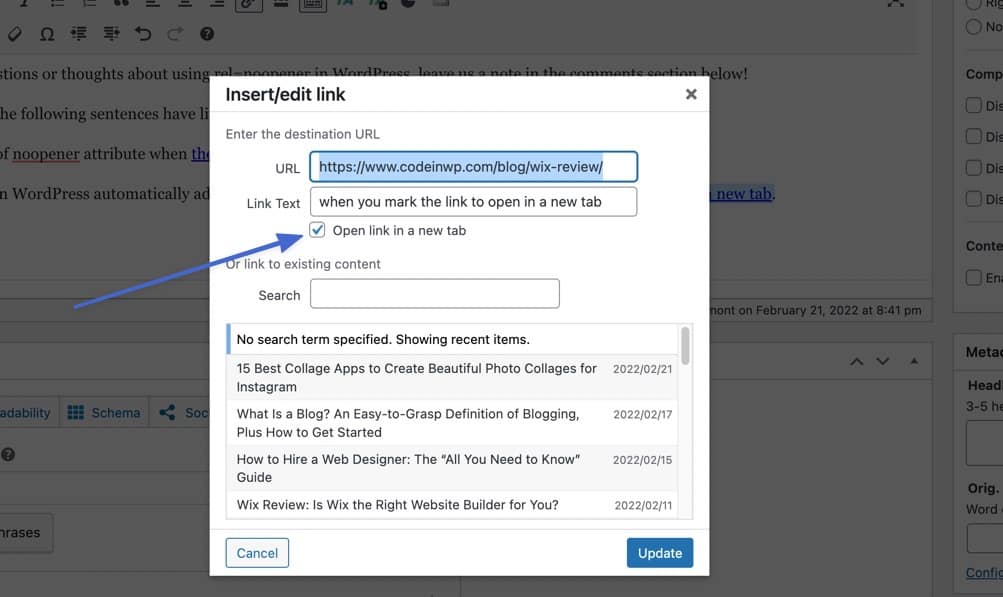 open link in new tab