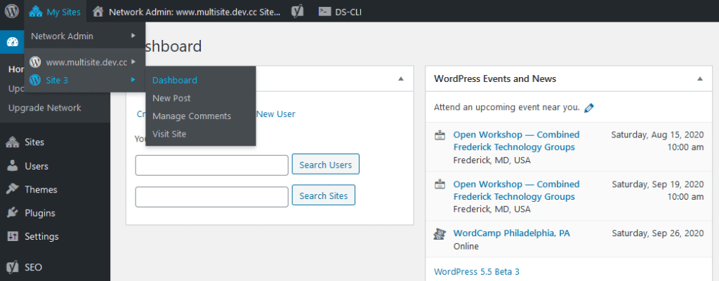 Navigating to a Network Site
