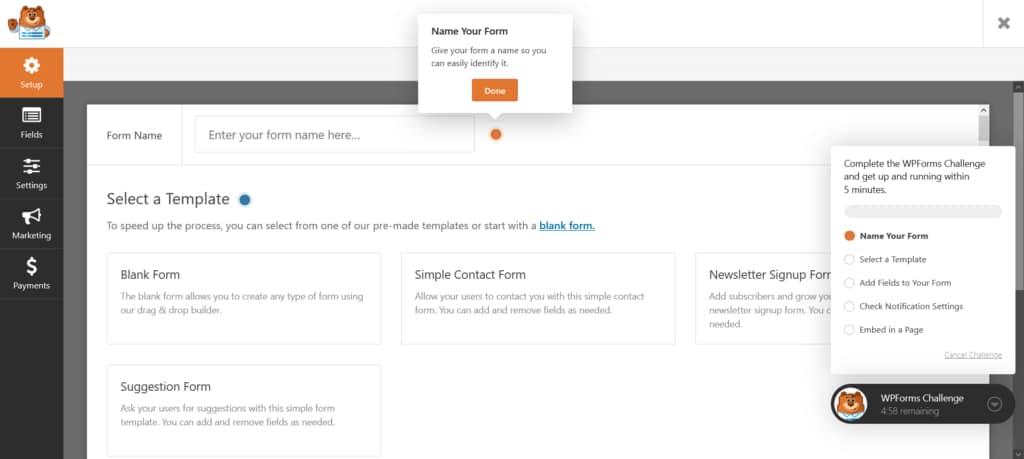 WPForms Challenge