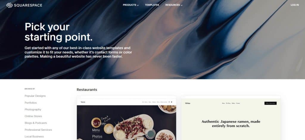 Squarespace Theme Directory
