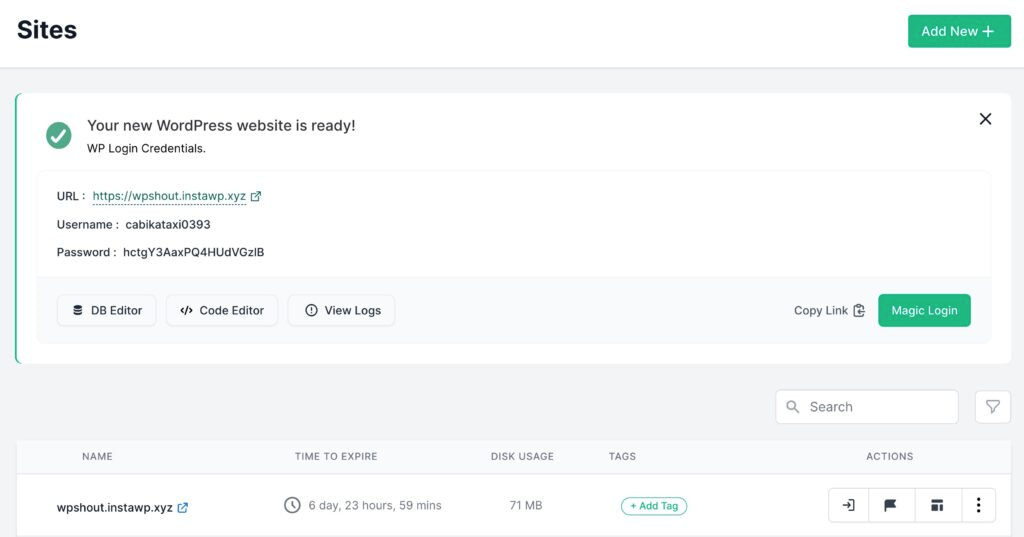 Instawp review create wordpress testing sites in one click