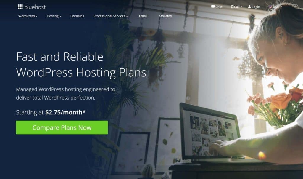 Bluehost WordPress hosting