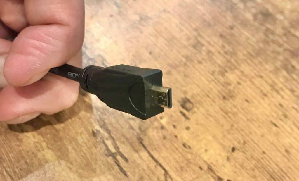 Micro HDMI to install WordPress on Raspberry Pi.