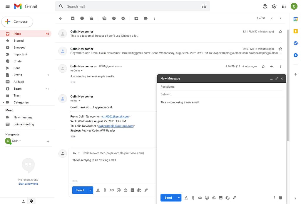 Gmail compose email