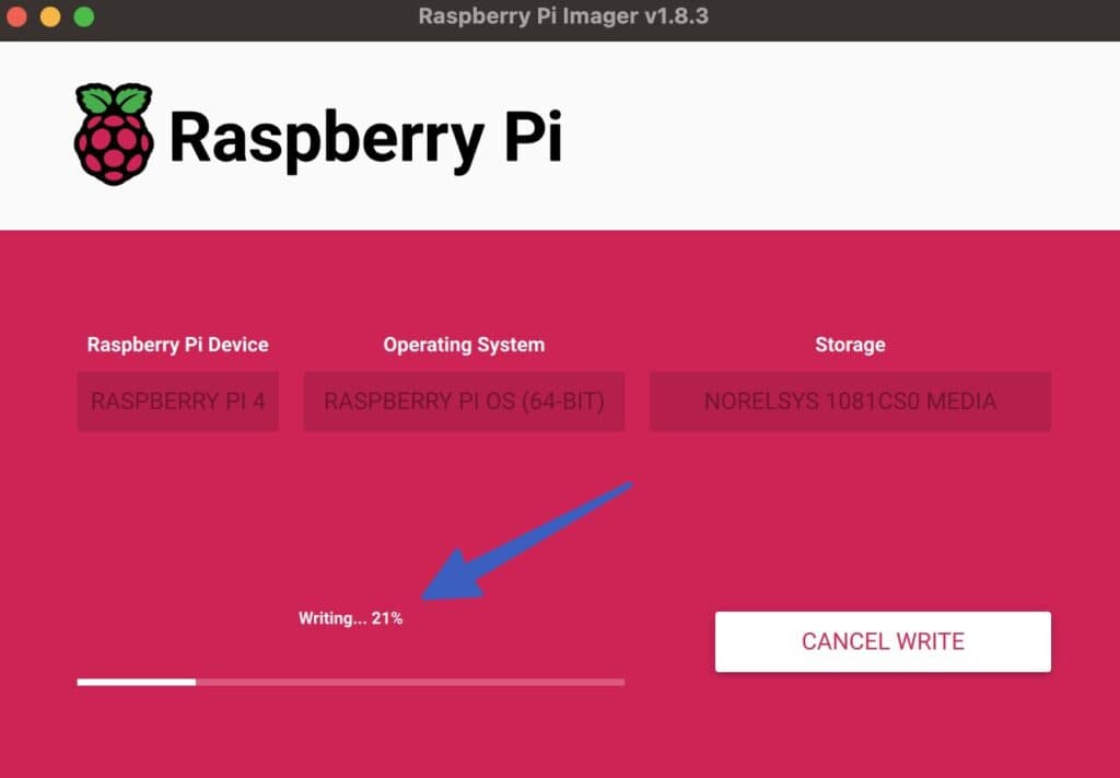 Writing to install WordPress on Raspberry Pi.