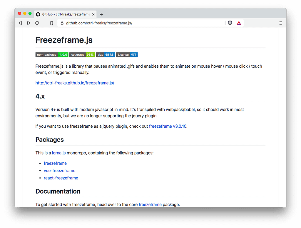 Front-End Tools: Freezeframe.js
