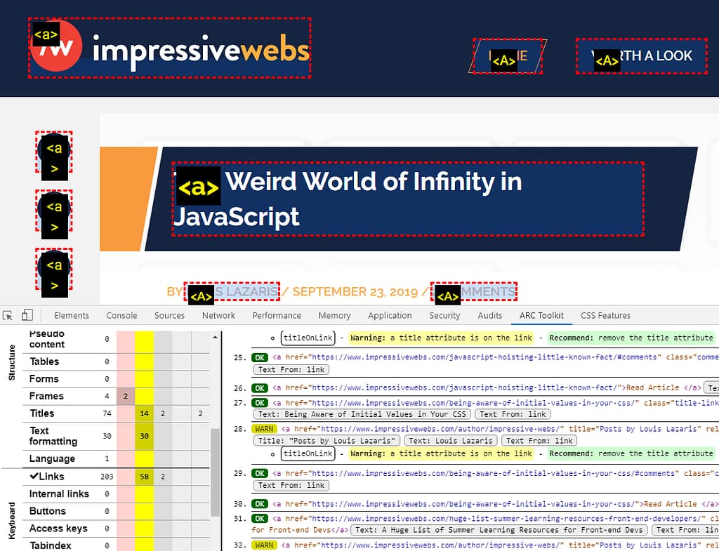 ARC Toolkit Features Drill-down
