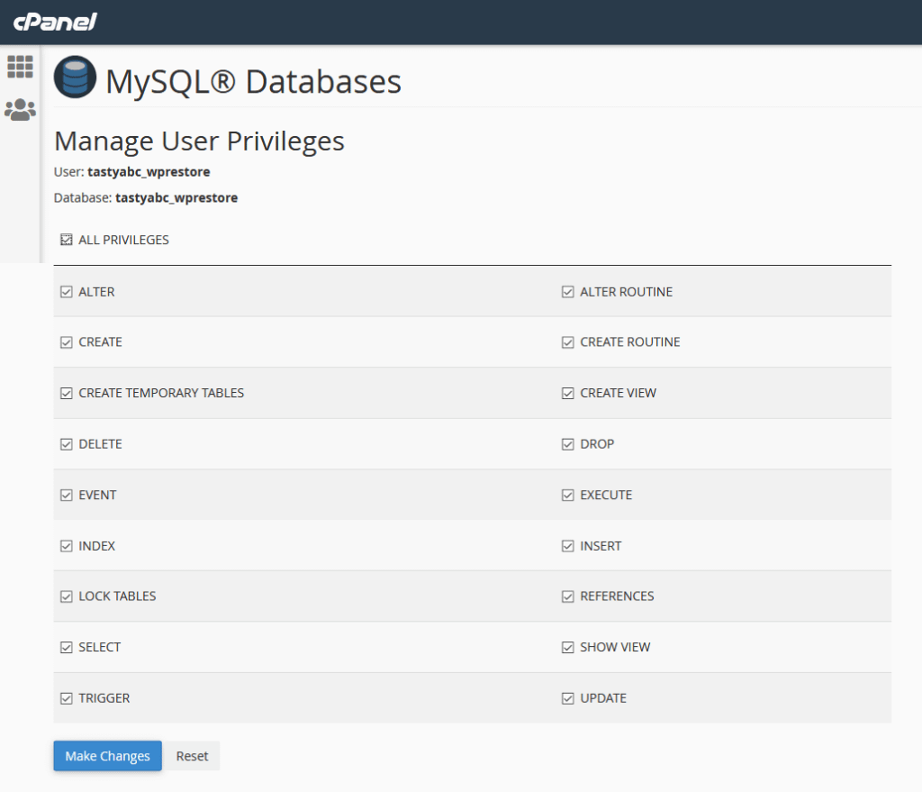Manage user privileges