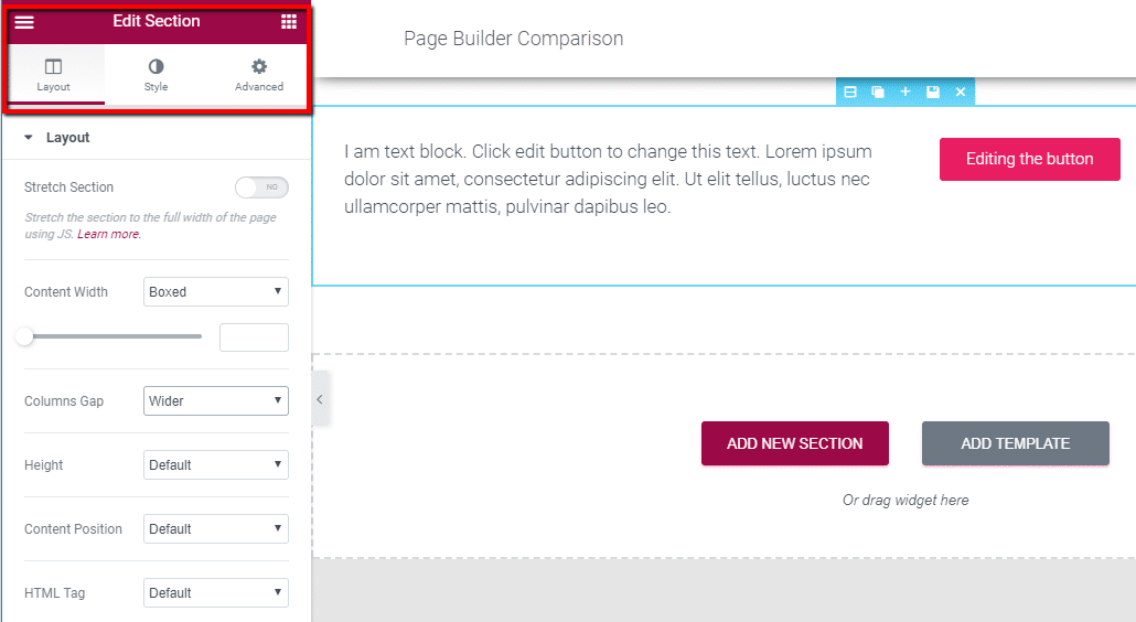 elementor advanced styling