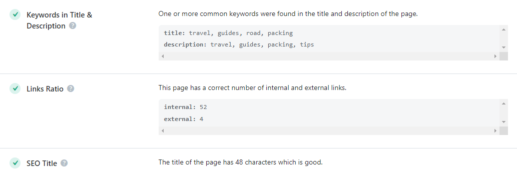 Rank Math SEO competitor analysis.