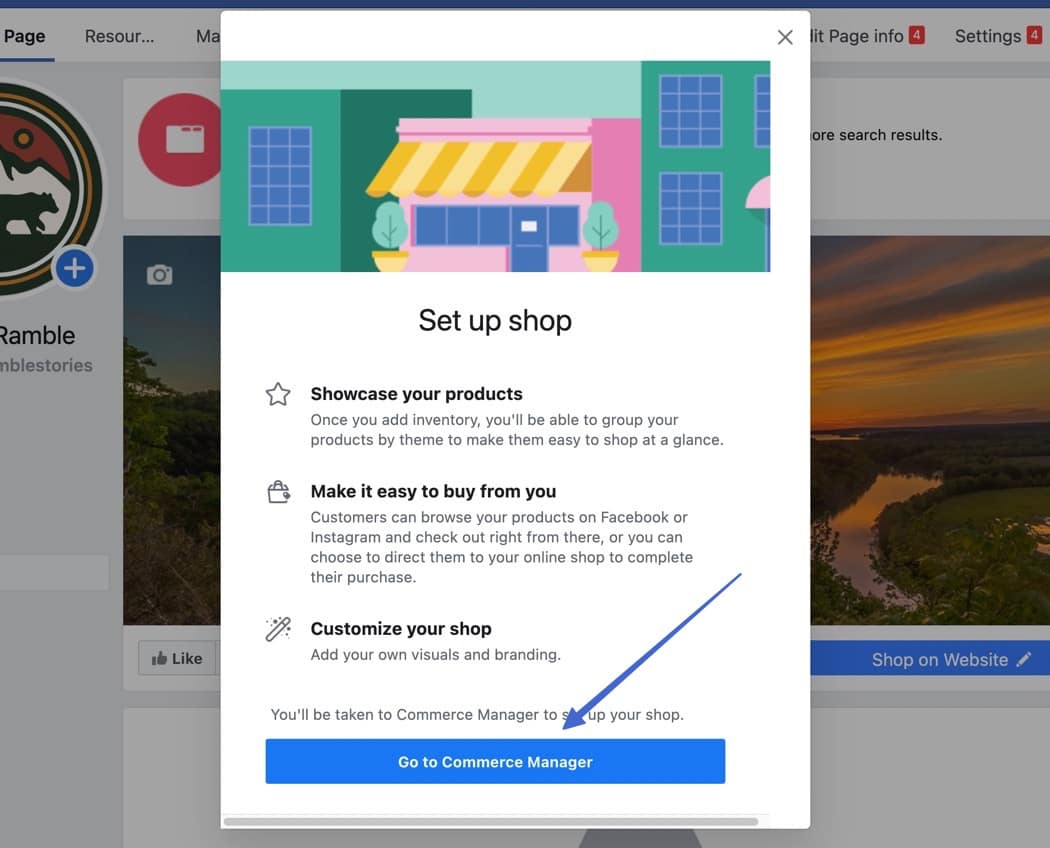 go to commerce manager