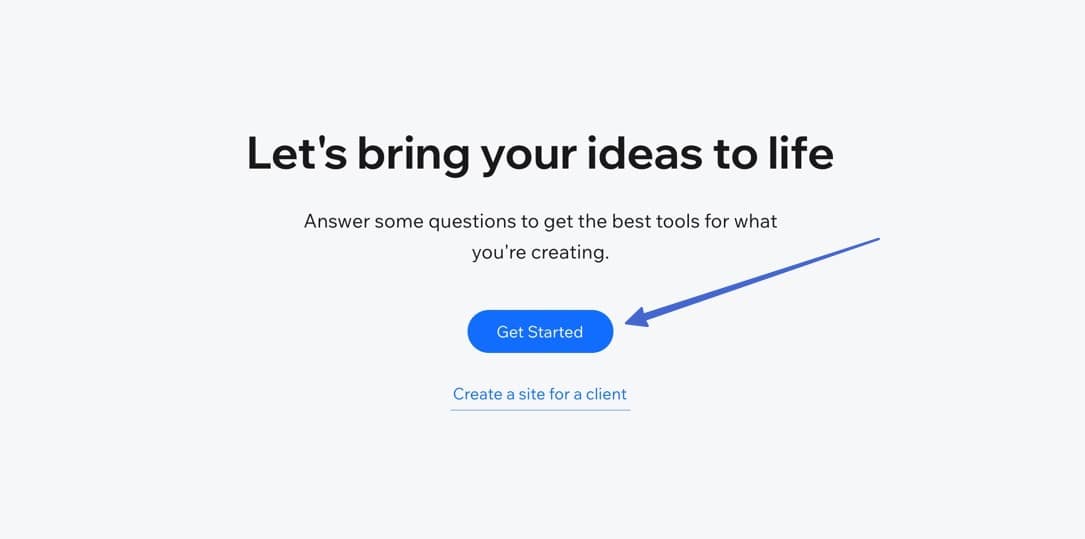 get started with Wix online store