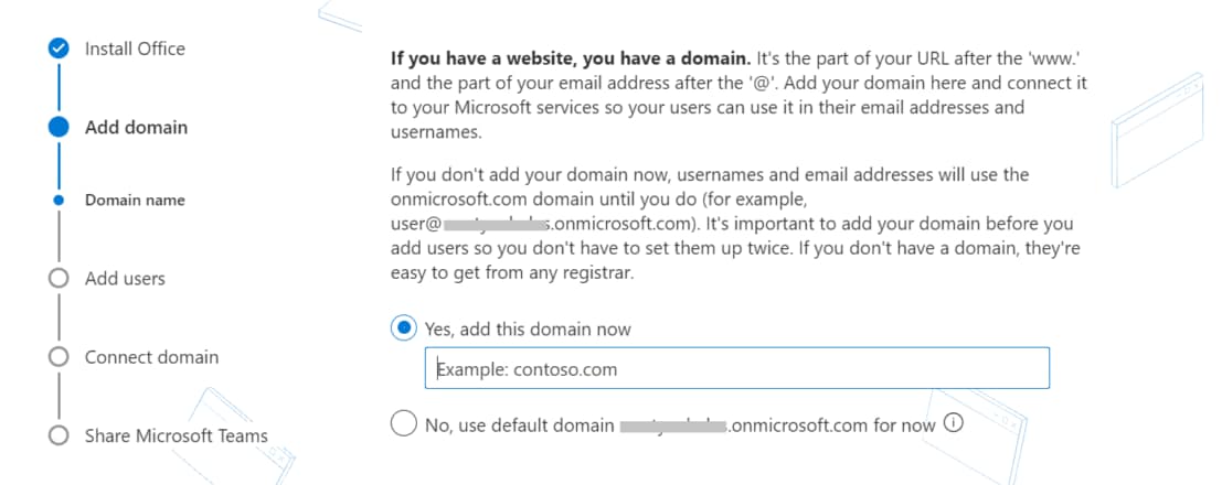 Setting up a professional email address with custom domain in Office 365