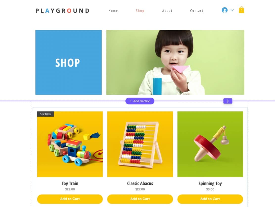 customize the page when learning how to make an online store with Wix