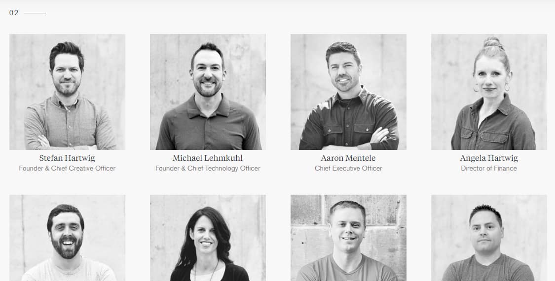 Electric Pulp's meet the team page