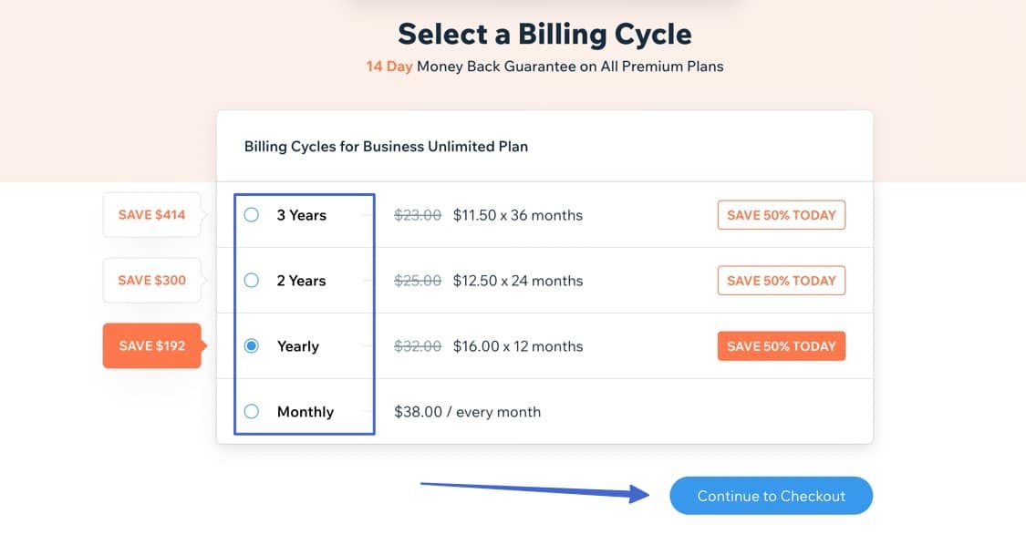 checkout and publish your Wix online store