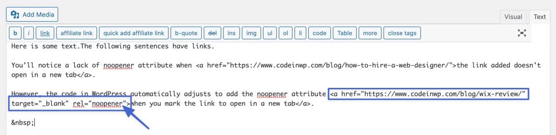 what noopener looks like