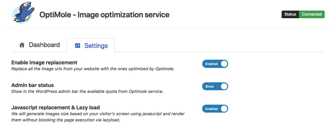 Optimole for Lazy Loading Images.