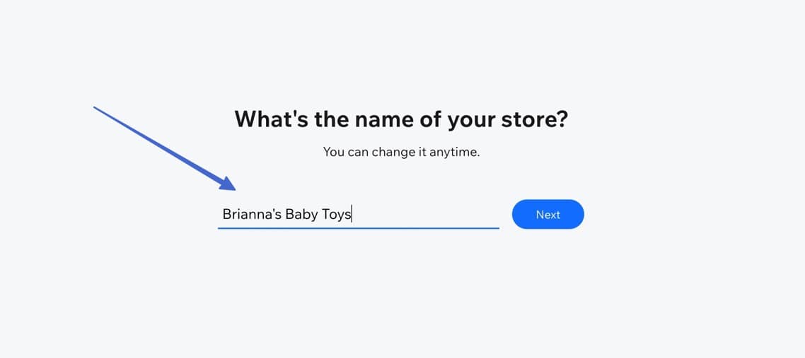 Wix online store name