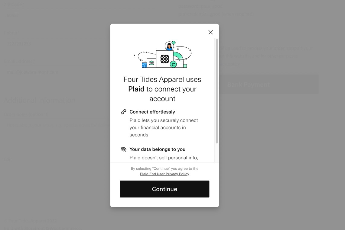choose bank in plaid