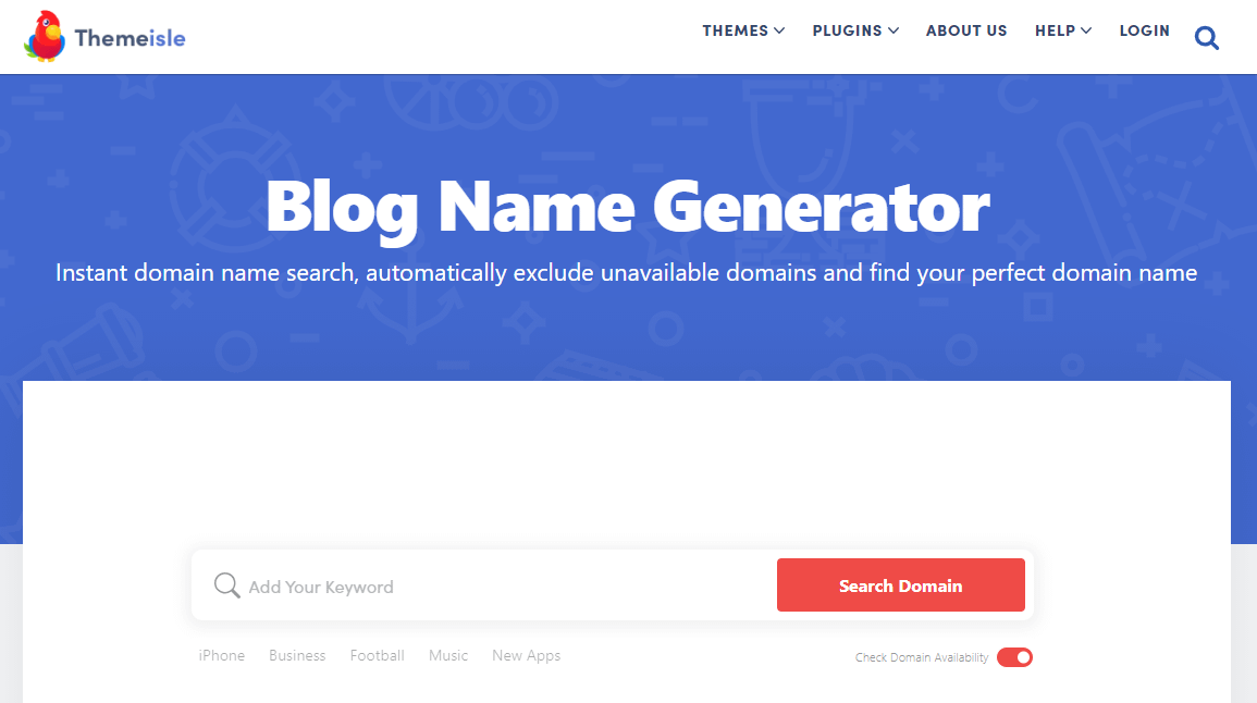 Blog name generator.