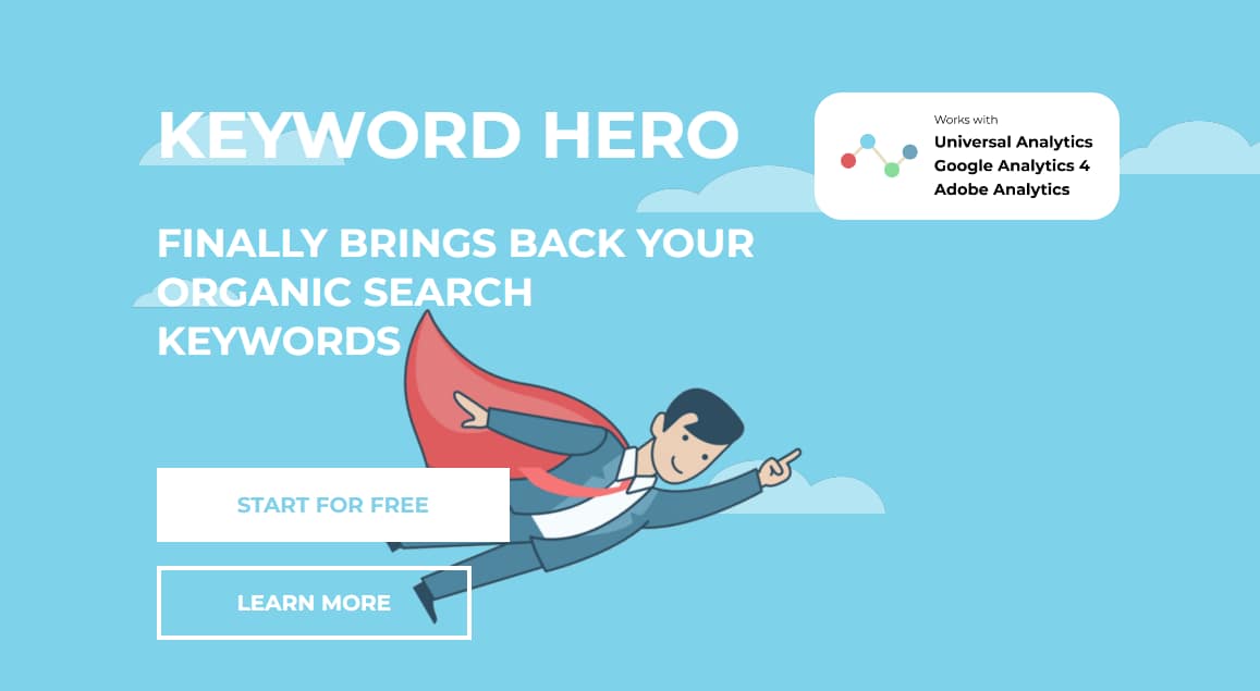 SEO tools like Keyword Hero help you analyse your popular keywords.
