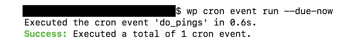 WP-CLI wp-cron.