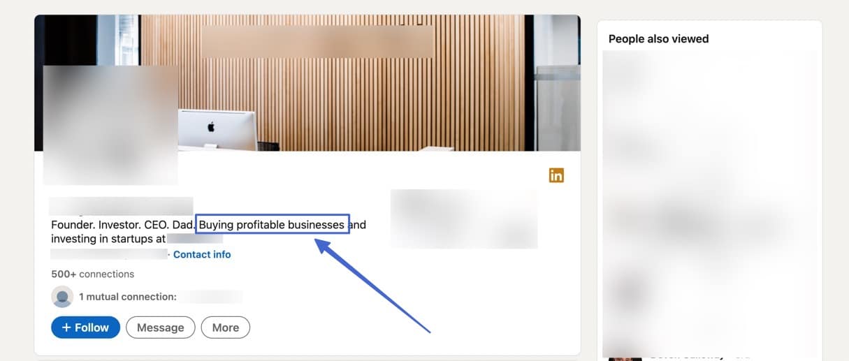 LinkedIn is a great place for where to sell a business