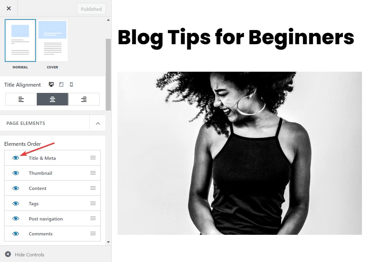 all post title and meta removal neve.