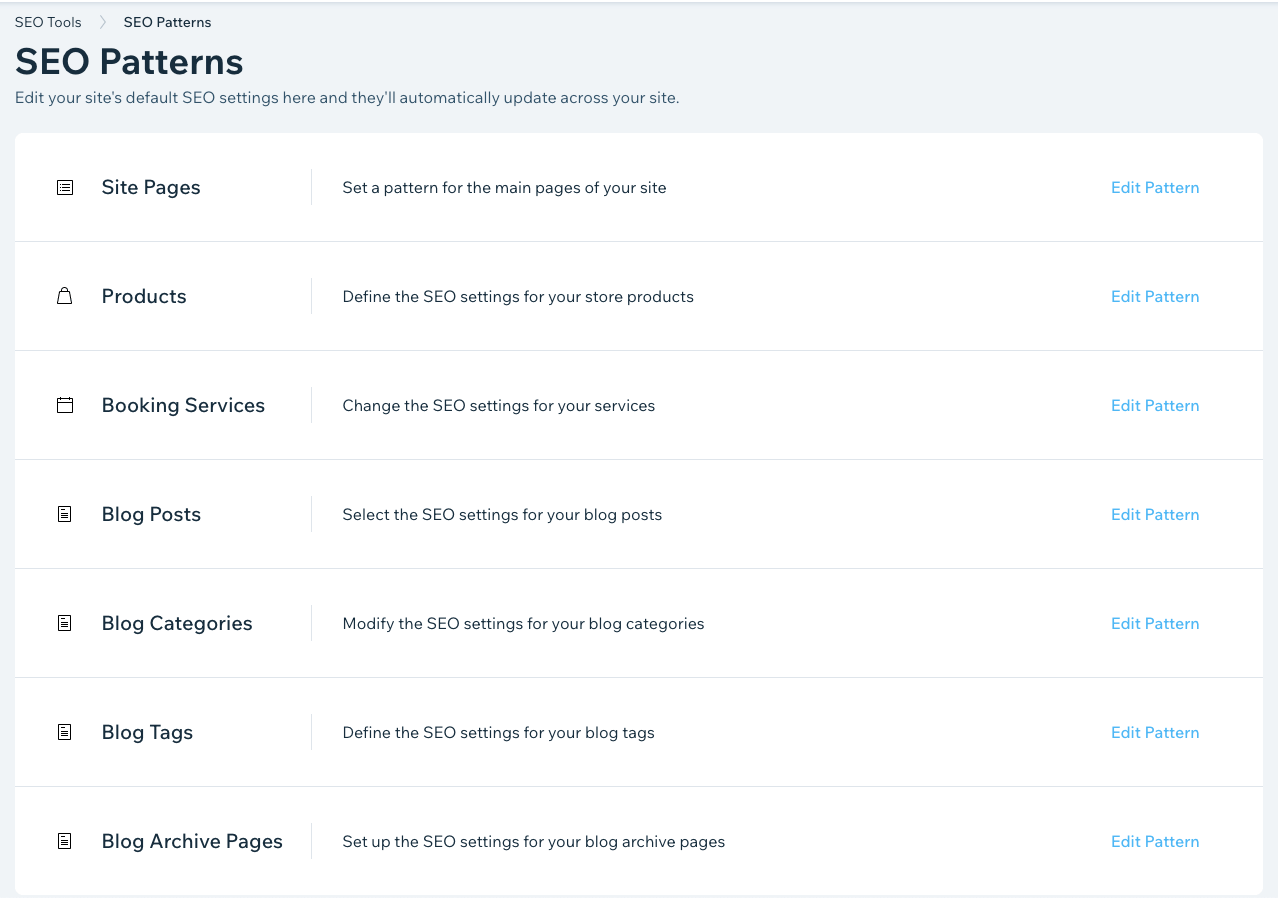 Wix vs WordPress for SEO is no competition while Wix has innovations like SEO patterns.