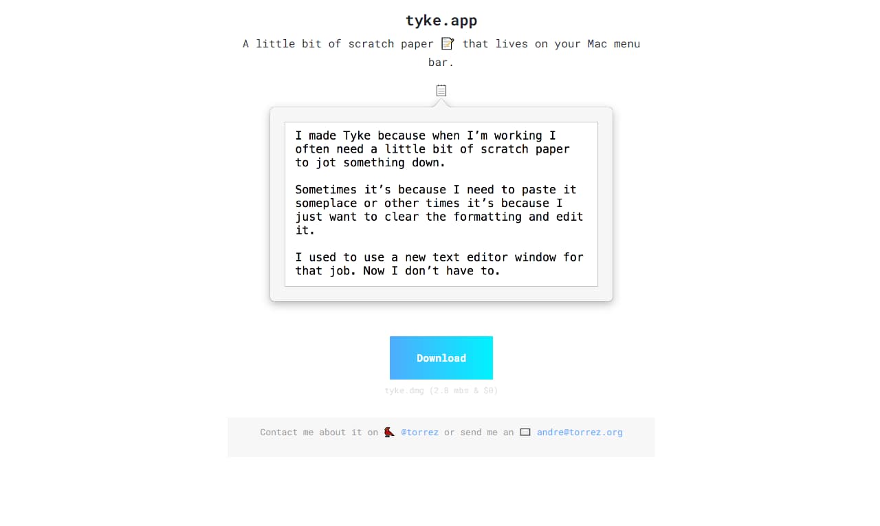 Best productivity apps for mac: Tyke