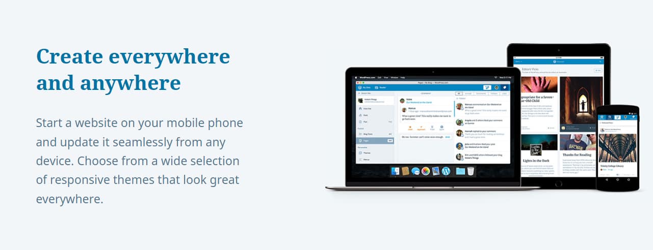 WordPress.com in 2018.