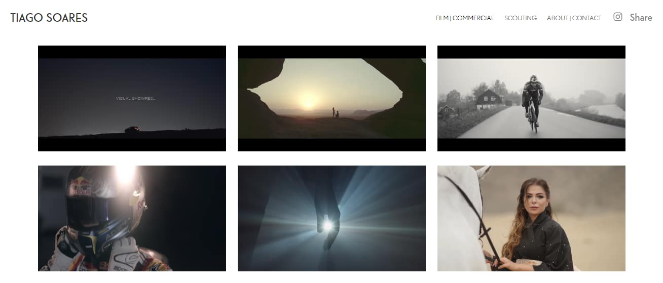 An example of a site that uses a WordPress video gallery.
